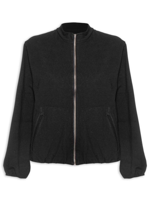 Jaqueta Feminina Pesponto - Preto