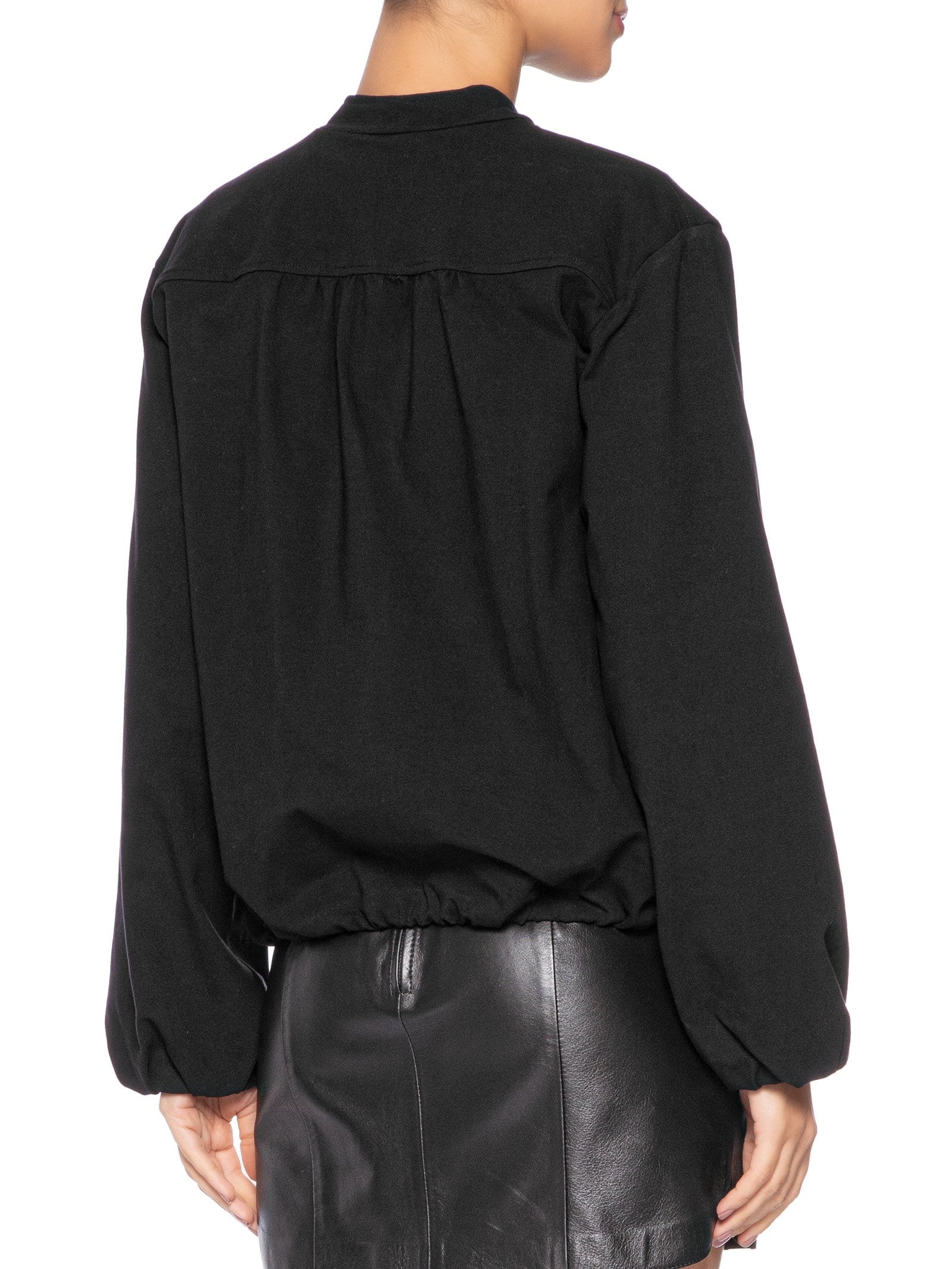 Jaqueta Feminina Pesponto Preto Animale