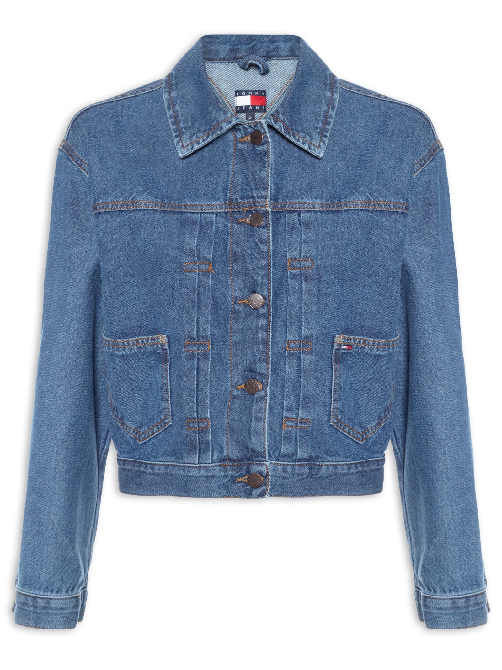 Jaqueta Feminina Pleated Azul Tommy Jeans