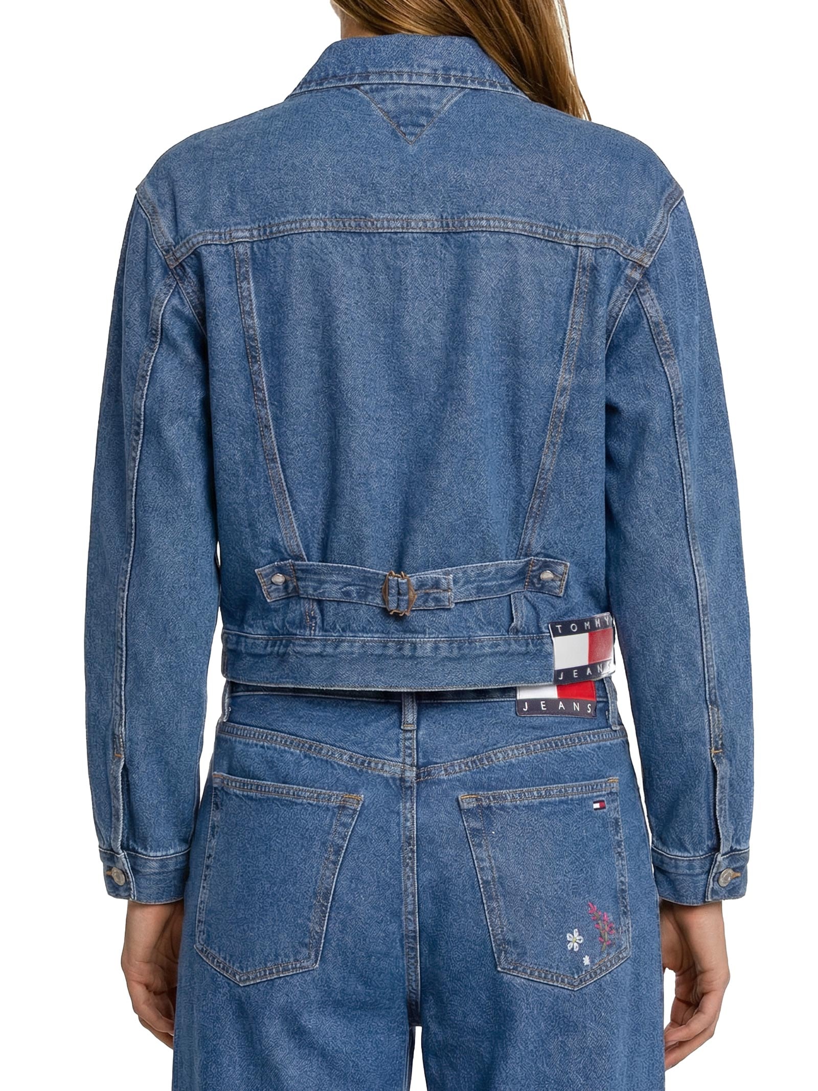 Jaqueta Feminina Pleated Azul Tommy Jeans