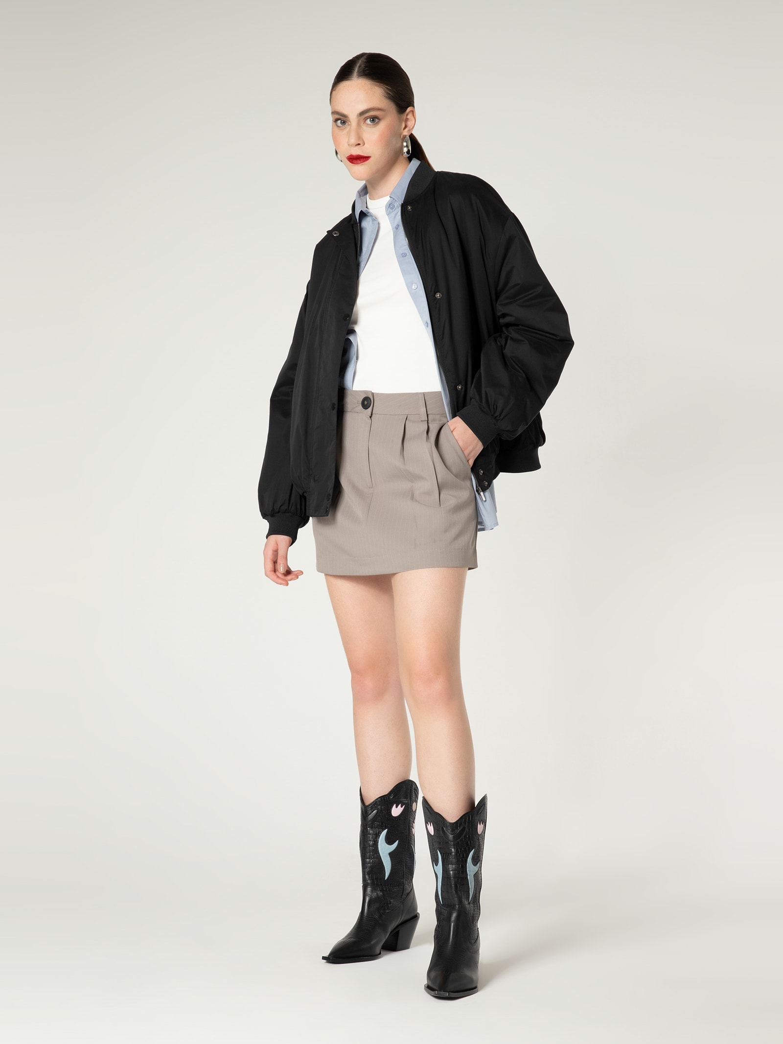 Jaqueta Feminina Preto Dzarm