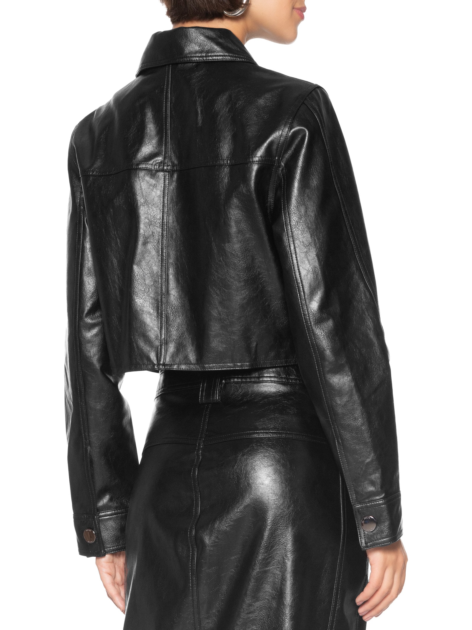 Jaqueta Feminina Preto Open