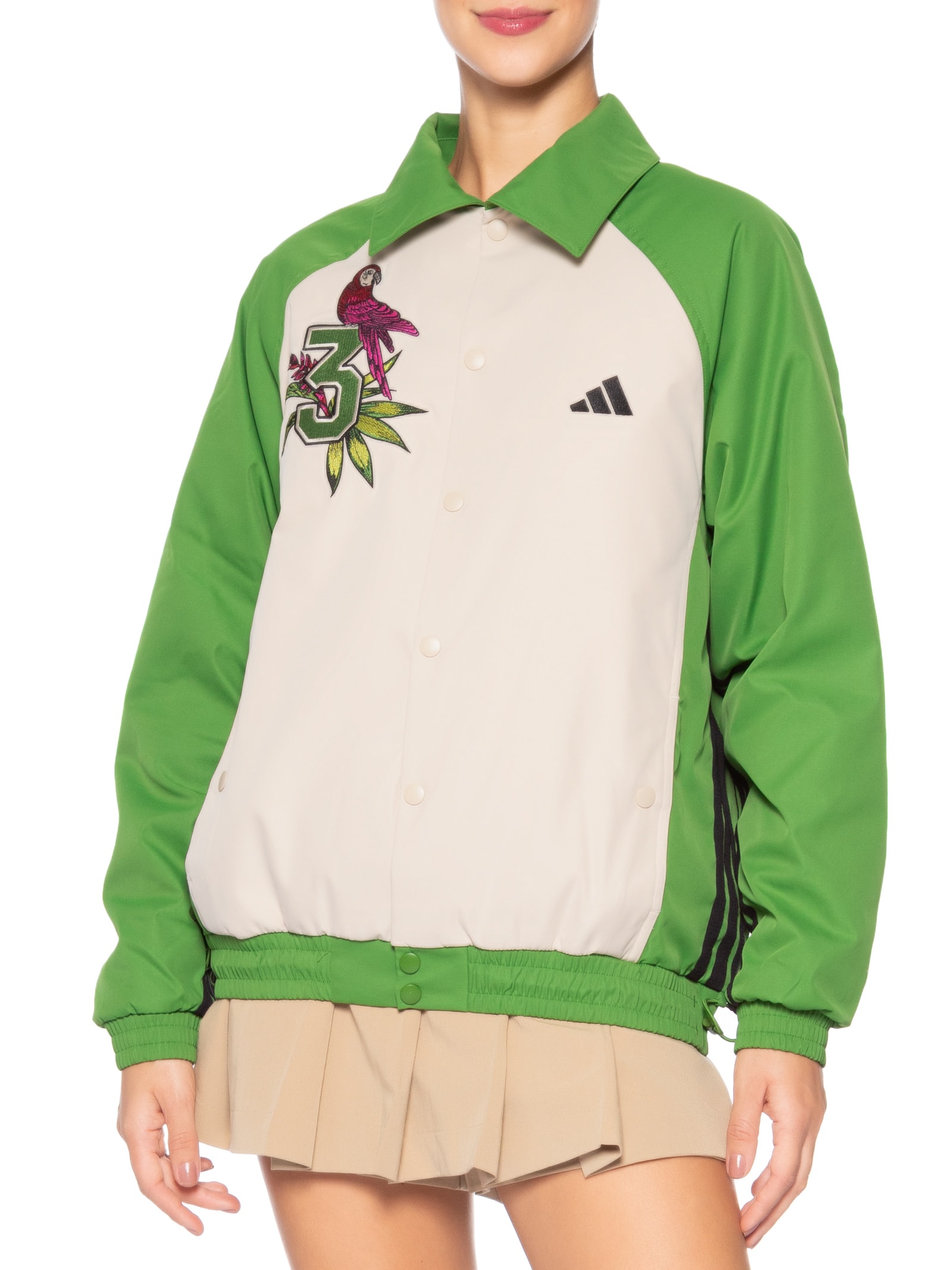 Jaqueta Feminina PRM Verde Adidas + Farm