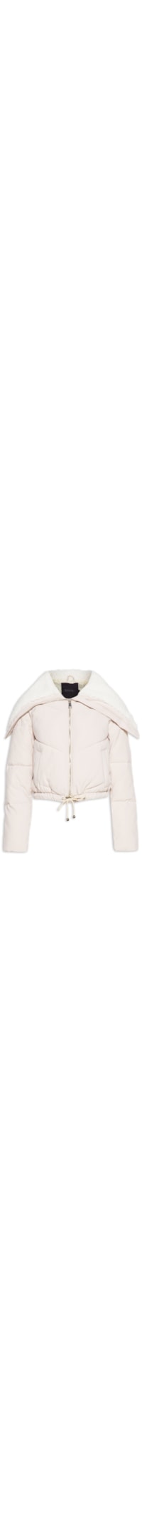Jaqueta Feminina Puffer Com Capa Pelinho - Bege