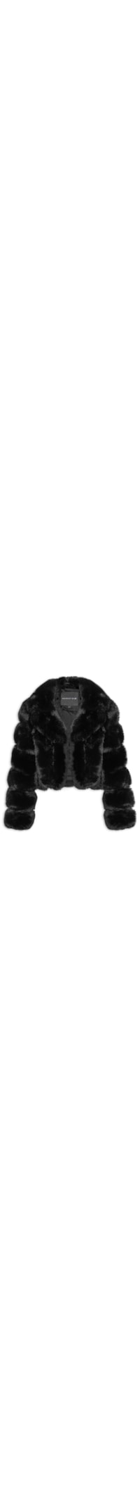 Jaqueta Feminina Puffer Fur - Preto