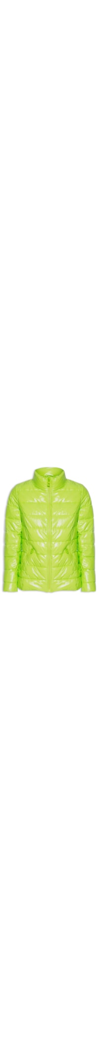 Jaqueta Feminina Puffer Nylon Brilhante - Verde