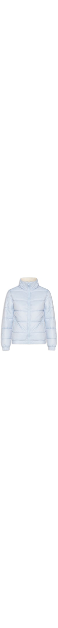 Jaqueta Feminina Puffer Peluciada - Azul