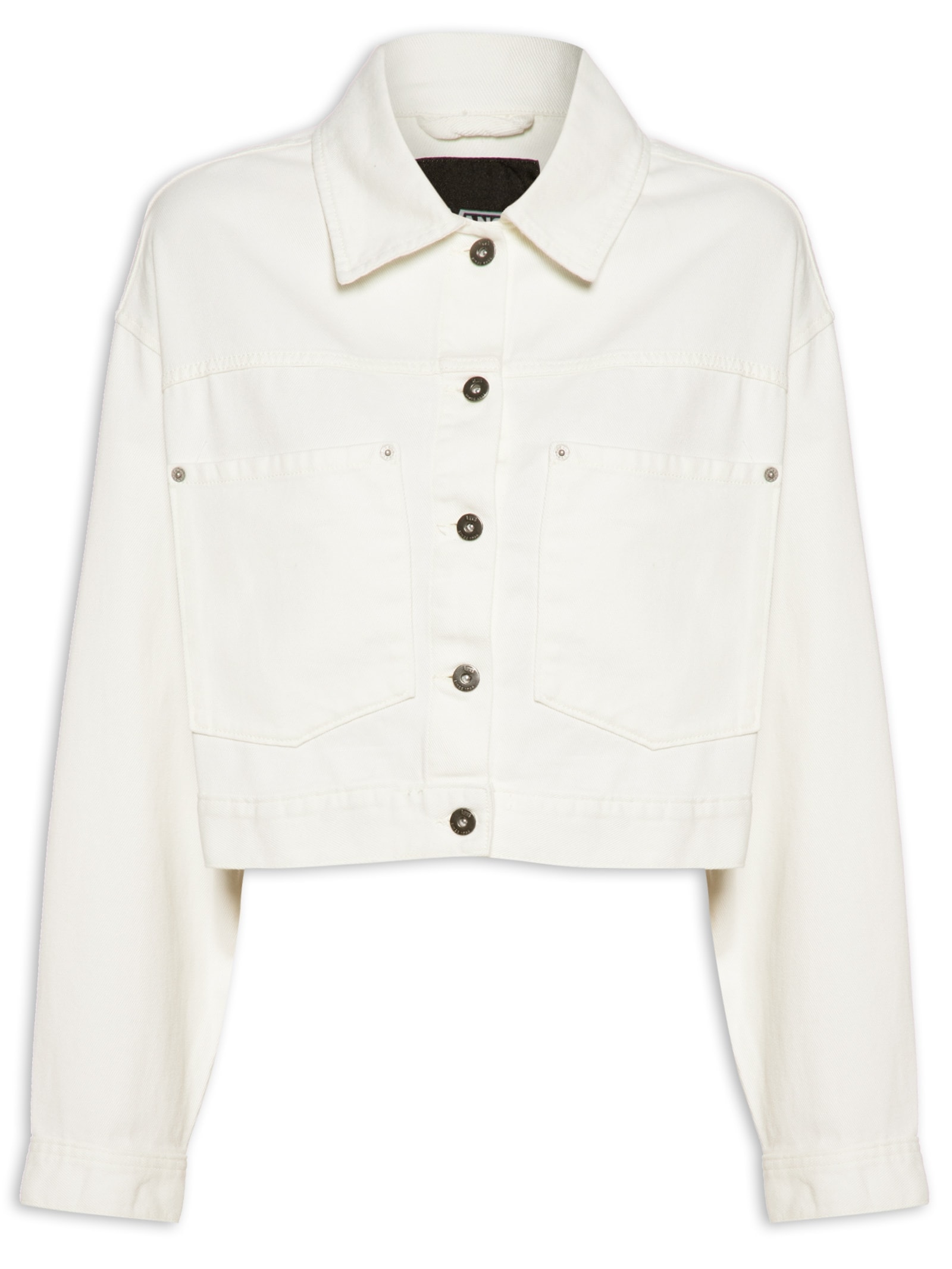 Jaqueta Feminina Raynes Crop Trucker Branco  Vans