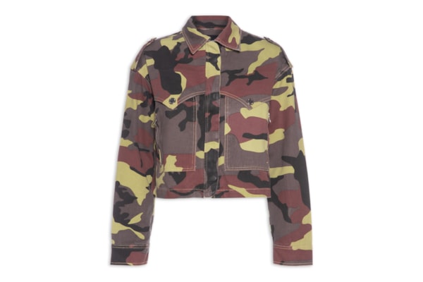 Jaqueta Feminina Sarja Camuflada - Verde