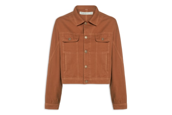 Jaqueta Feminina Sarja Color - Marrom