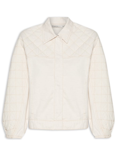 Jaqueta Feminina Sarja Linho Matesselê – Off White