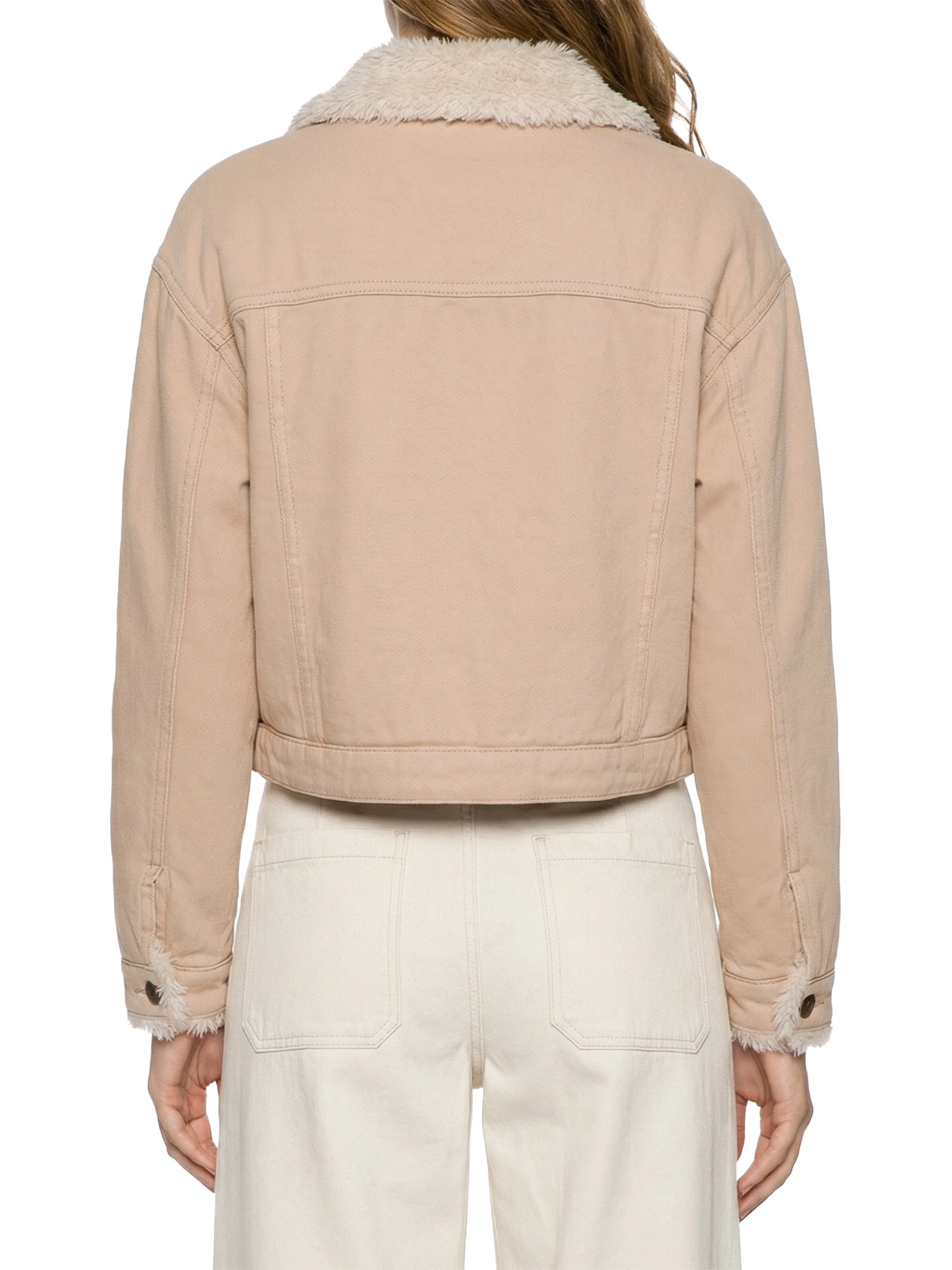 Jaqueta Feminina Sarja Lisa Bege Cacay