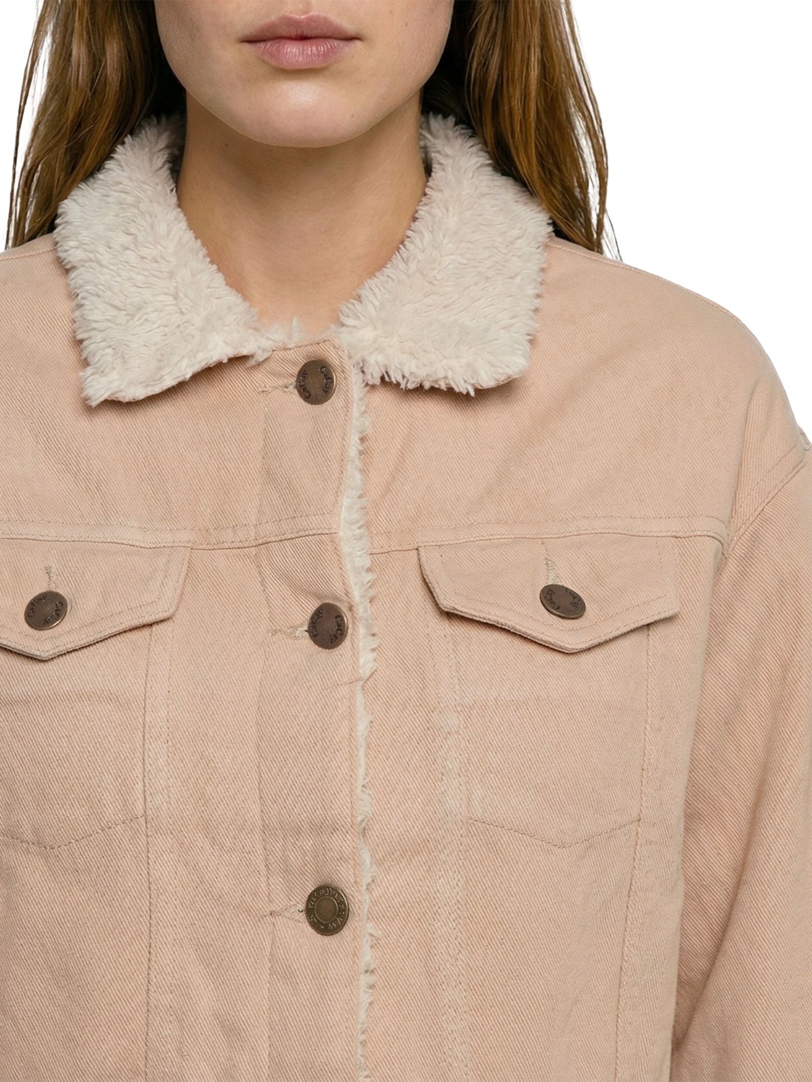 Jaqueta Feminina Sarja Lisa Bege Cacay