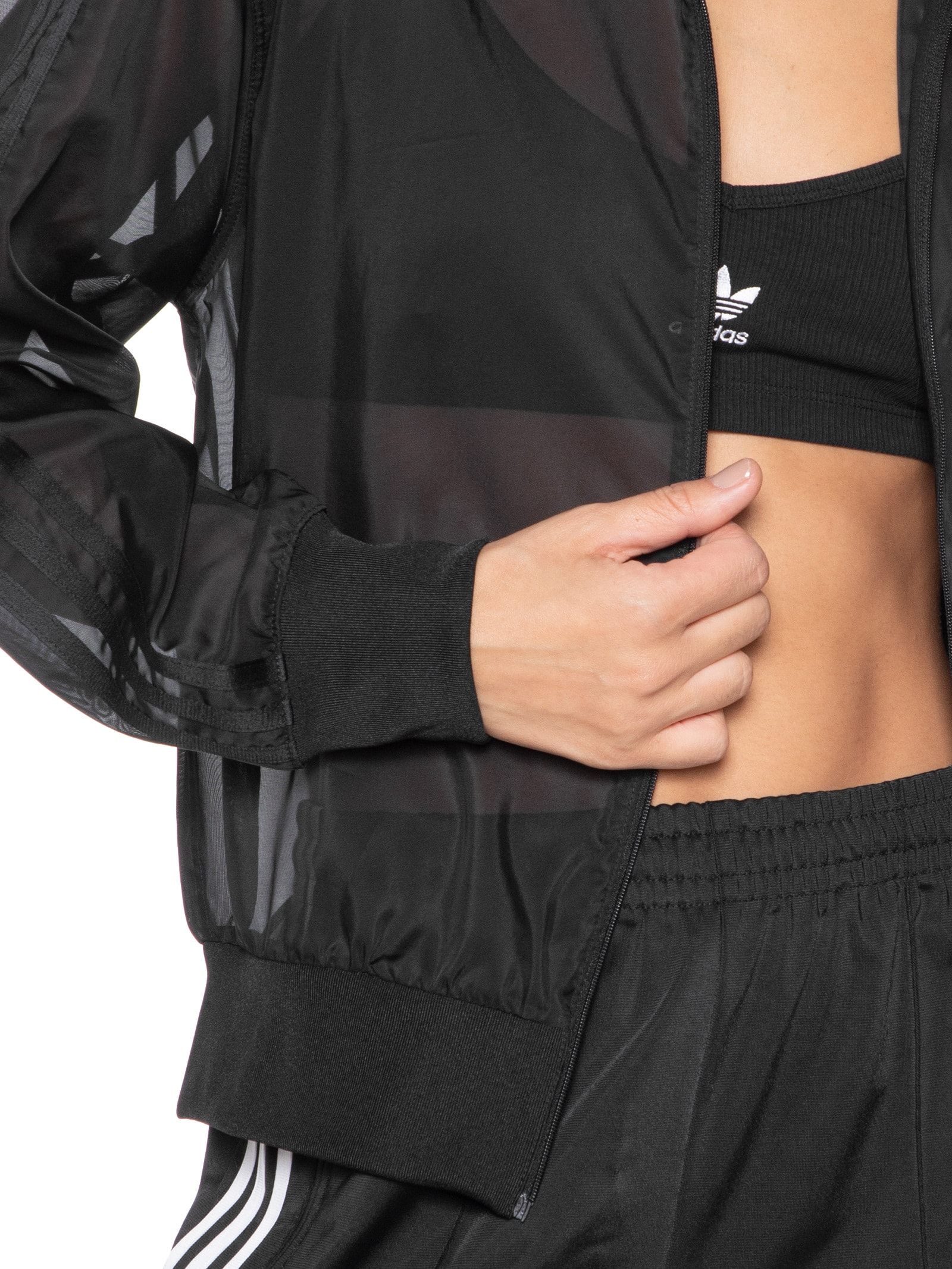 Adidas Originals - Jaqueta Feminina Sheer TT - Preto