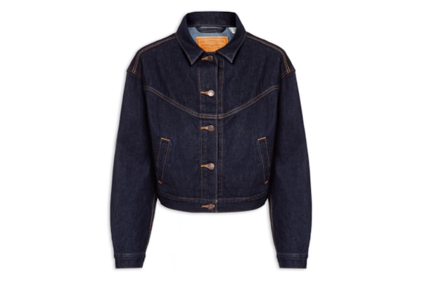 Jaqueta Feminina Shrunken 90s Trckr Wstrn - Azul