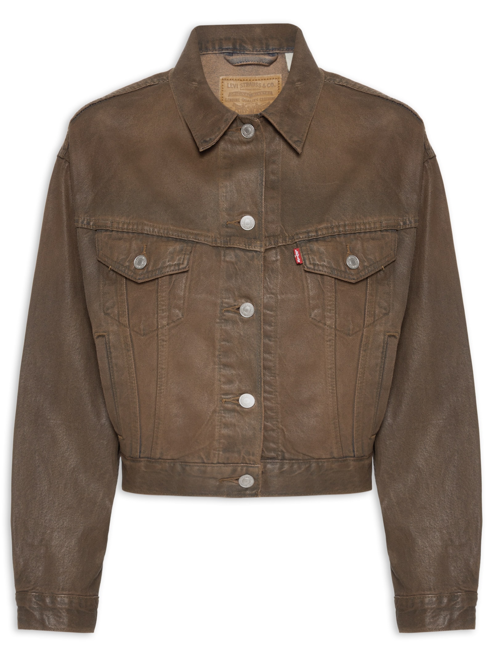 Levi's - Jaqueta Feminina Shrunken 90S Trucker - Marrom
