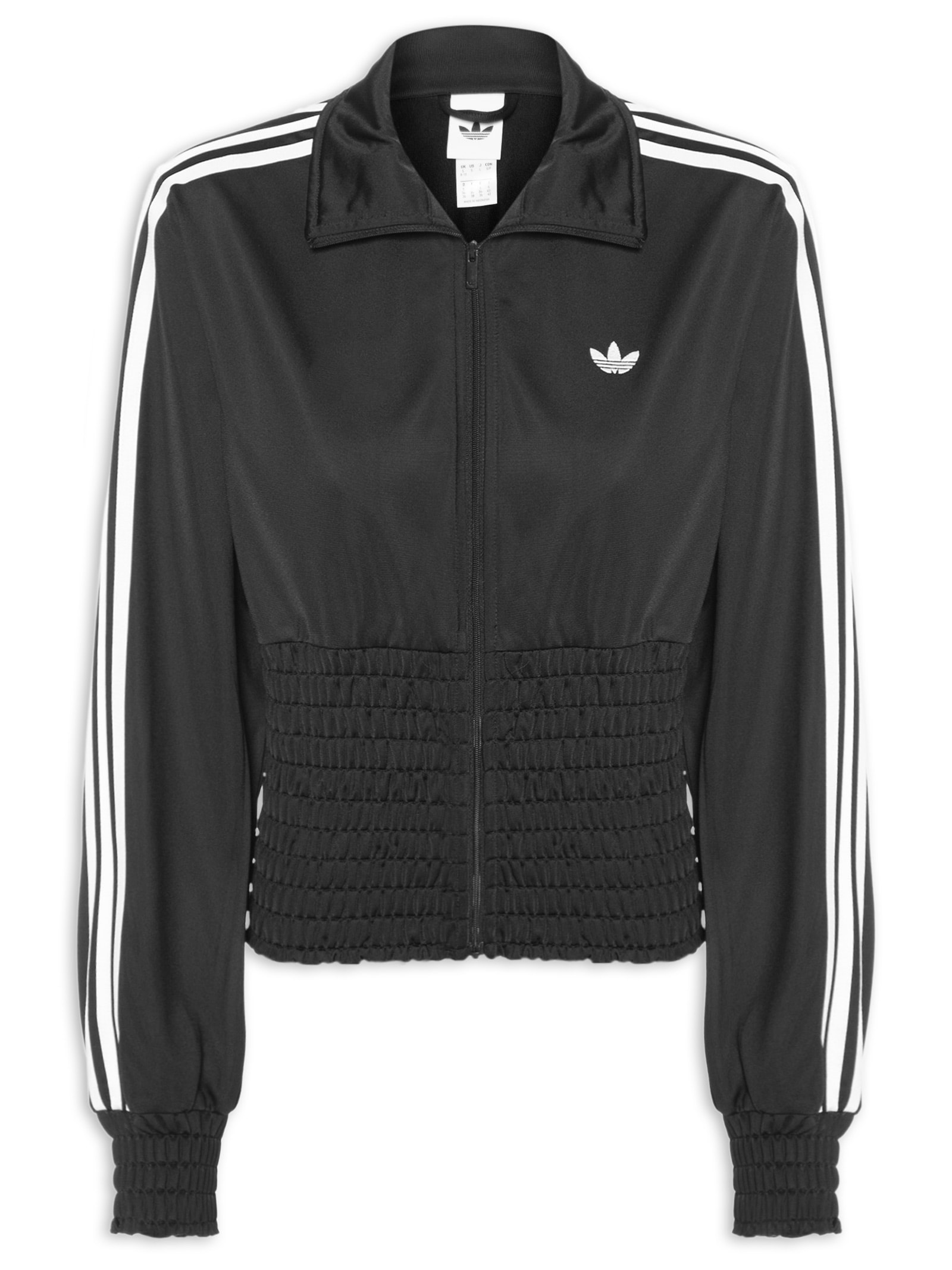 Jaqueta Feminina Smocked Firebird Tt Preto Adidas Originals