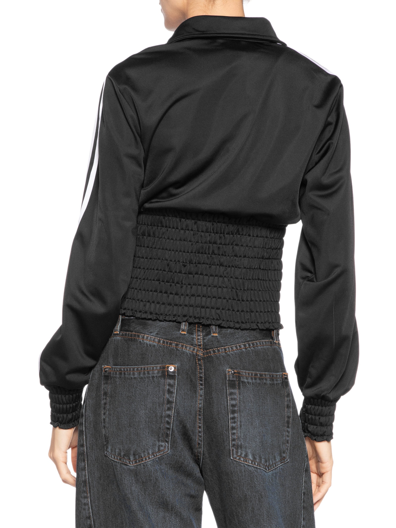 Jaqueta Feminina Smocked Firebird Tt - Preto - Adidas Originals