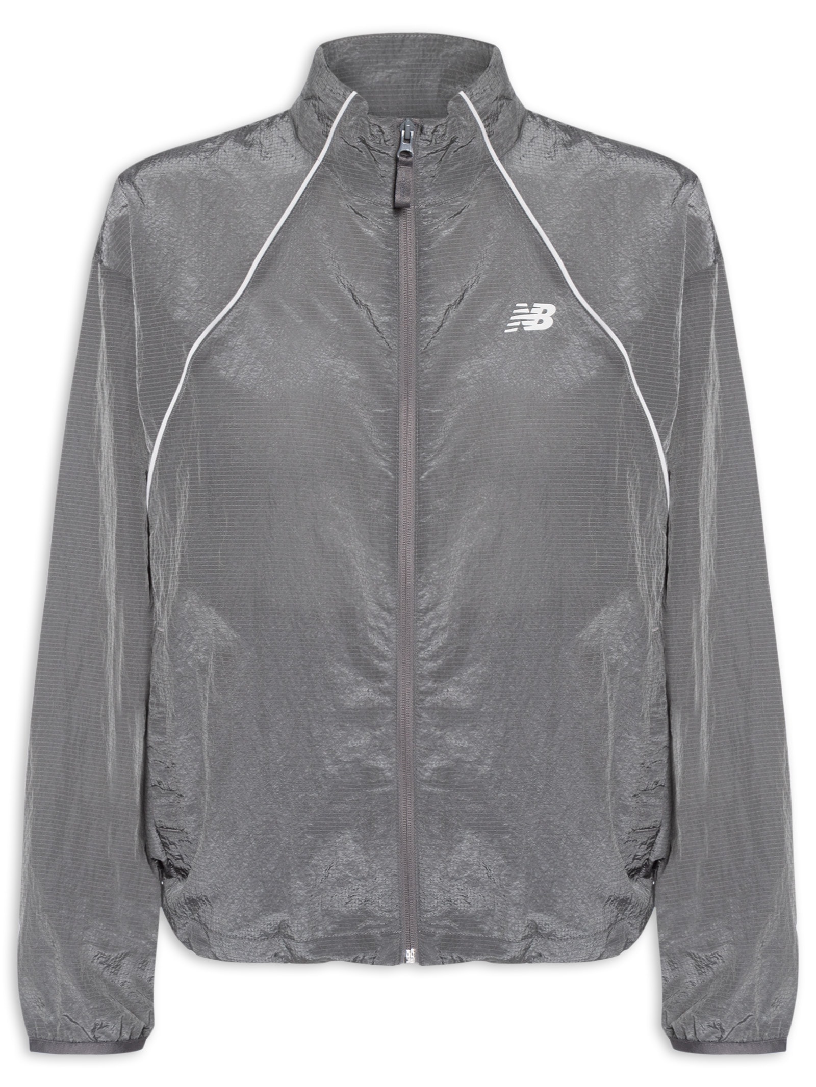 Jaqueta Feminina Sport Legacy Woven Cinza New Balance