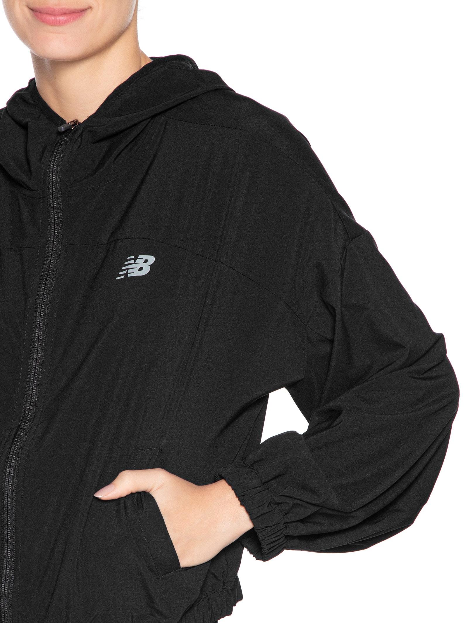 Jaqueta Feminina Sport Woven Preto New Balance