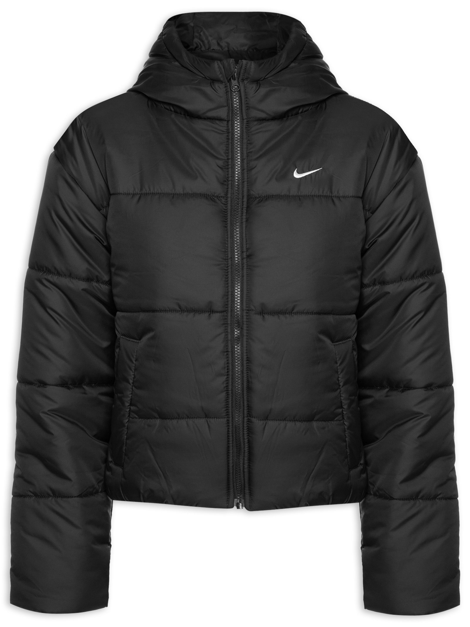 Casaco Puffer Alongado Feminino Inverno Sobretudo De Nylon
