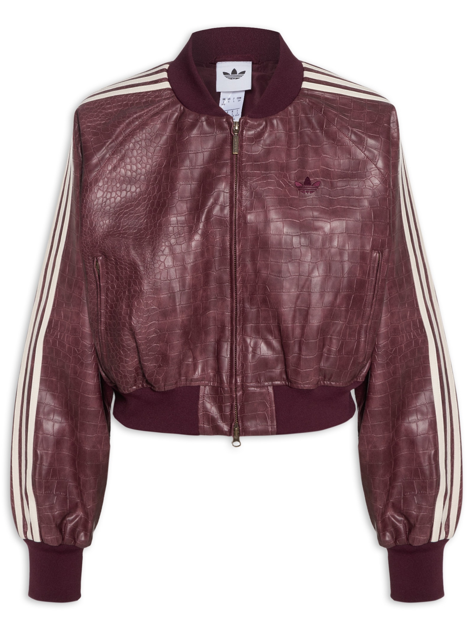 Jaqueta Feminina SST Pleather Marrom Adidas Originals