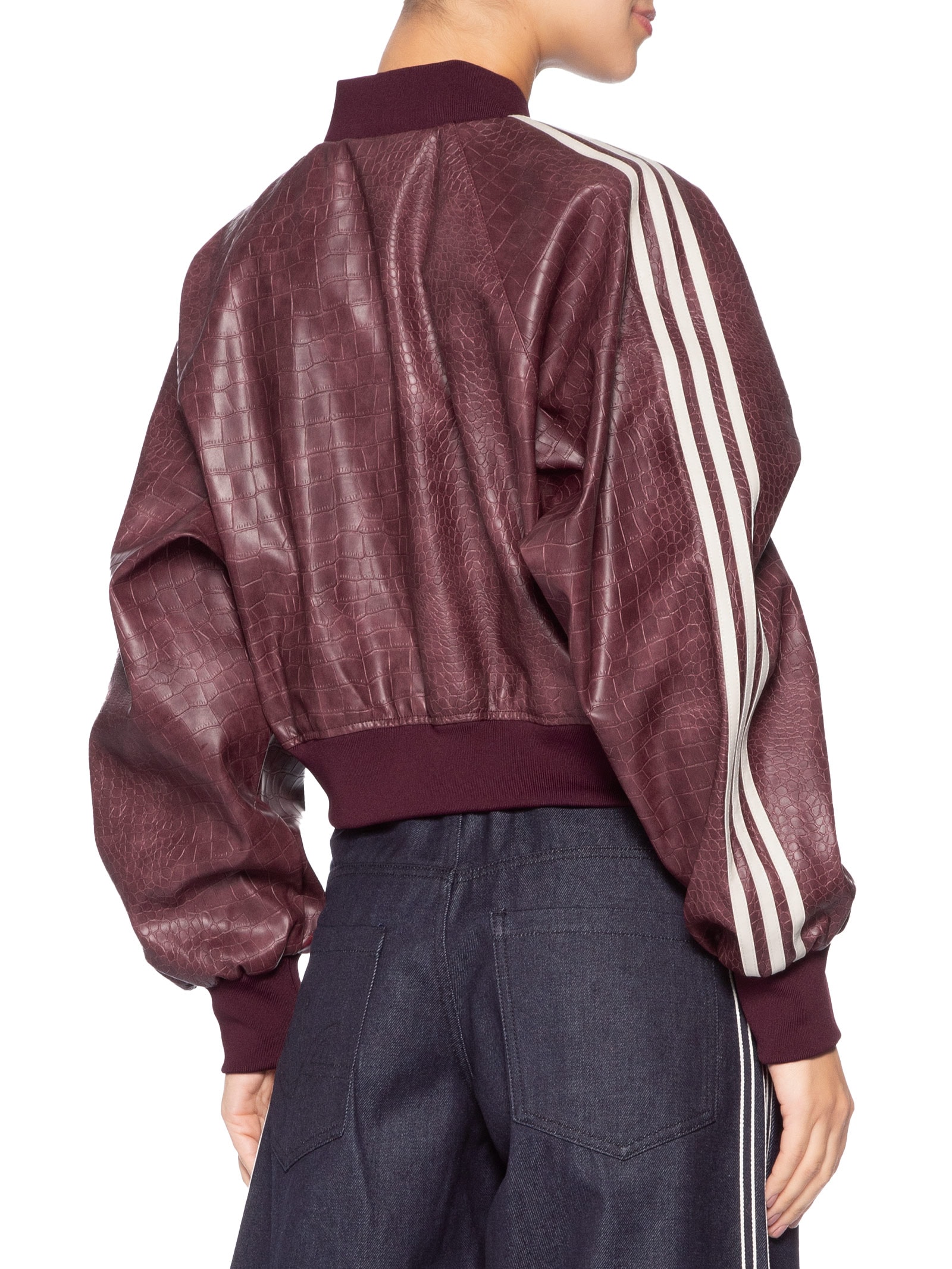 Jaqueta Feminina SST Pleather Marrom Adidas Originals