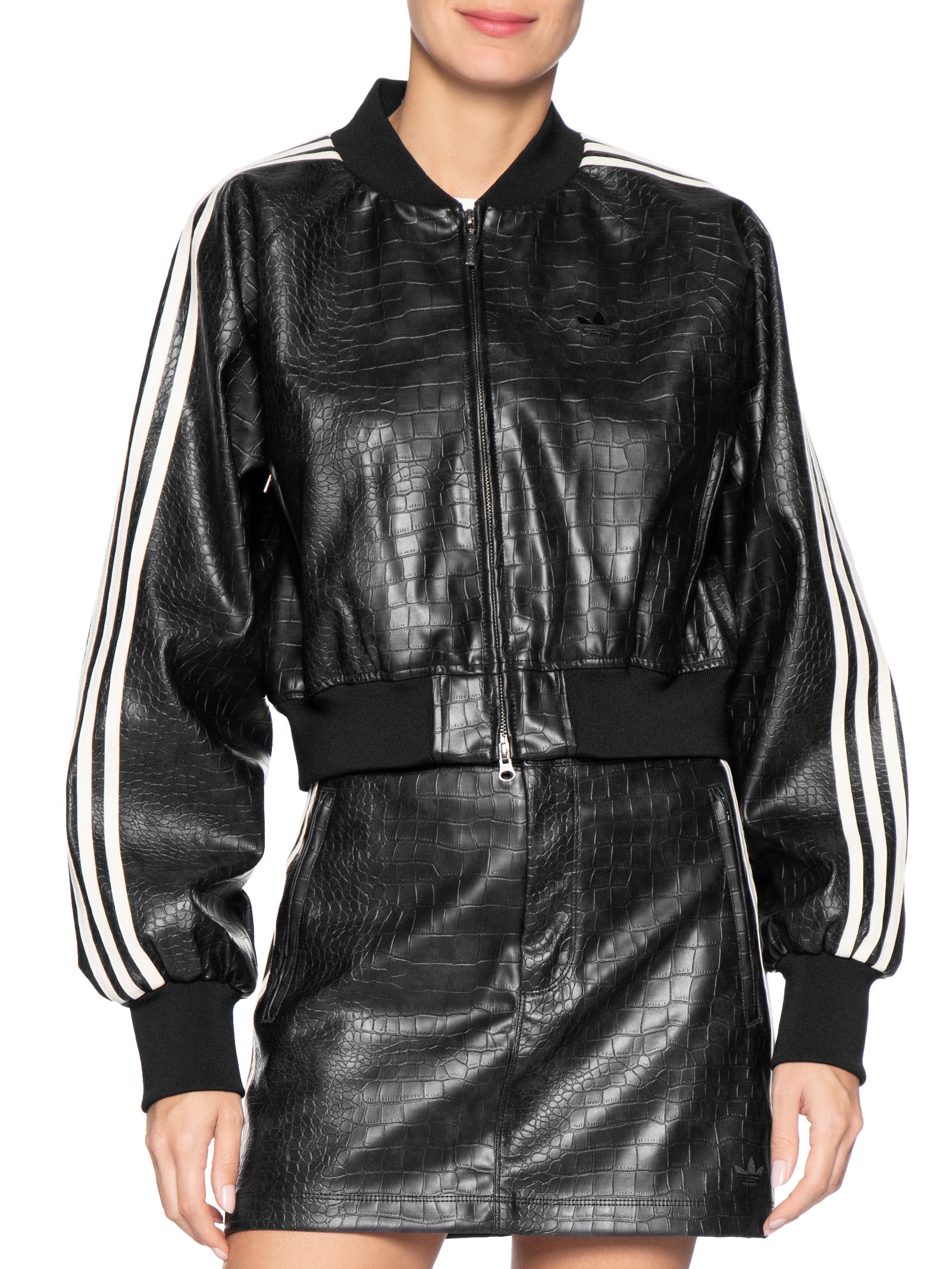 Jaqueta Feminina SST Pleather - Preto - Adidas Originals