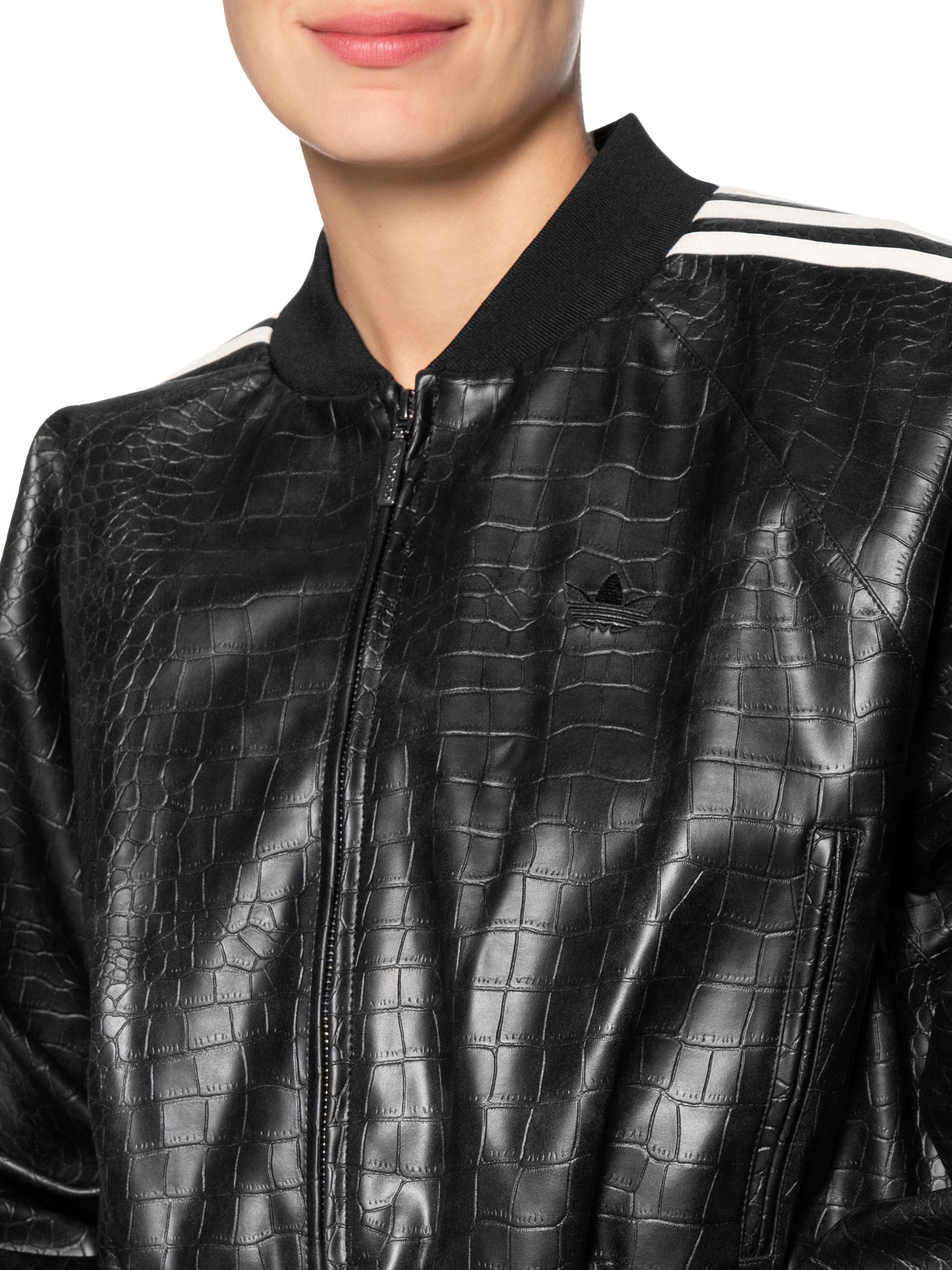 Jaqueta Feminina SST Pleather - Preto - Adidas Originals