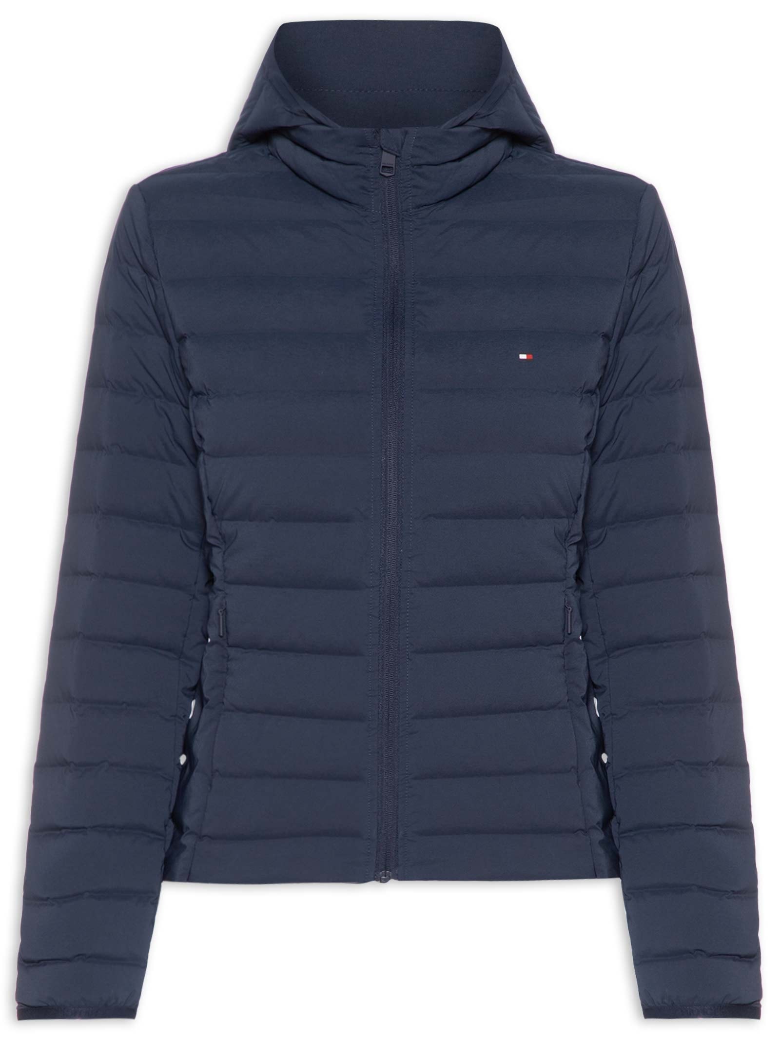 Jaqueta Feminina Stretch Nylon LW Down Azul Tommy Hilfiger