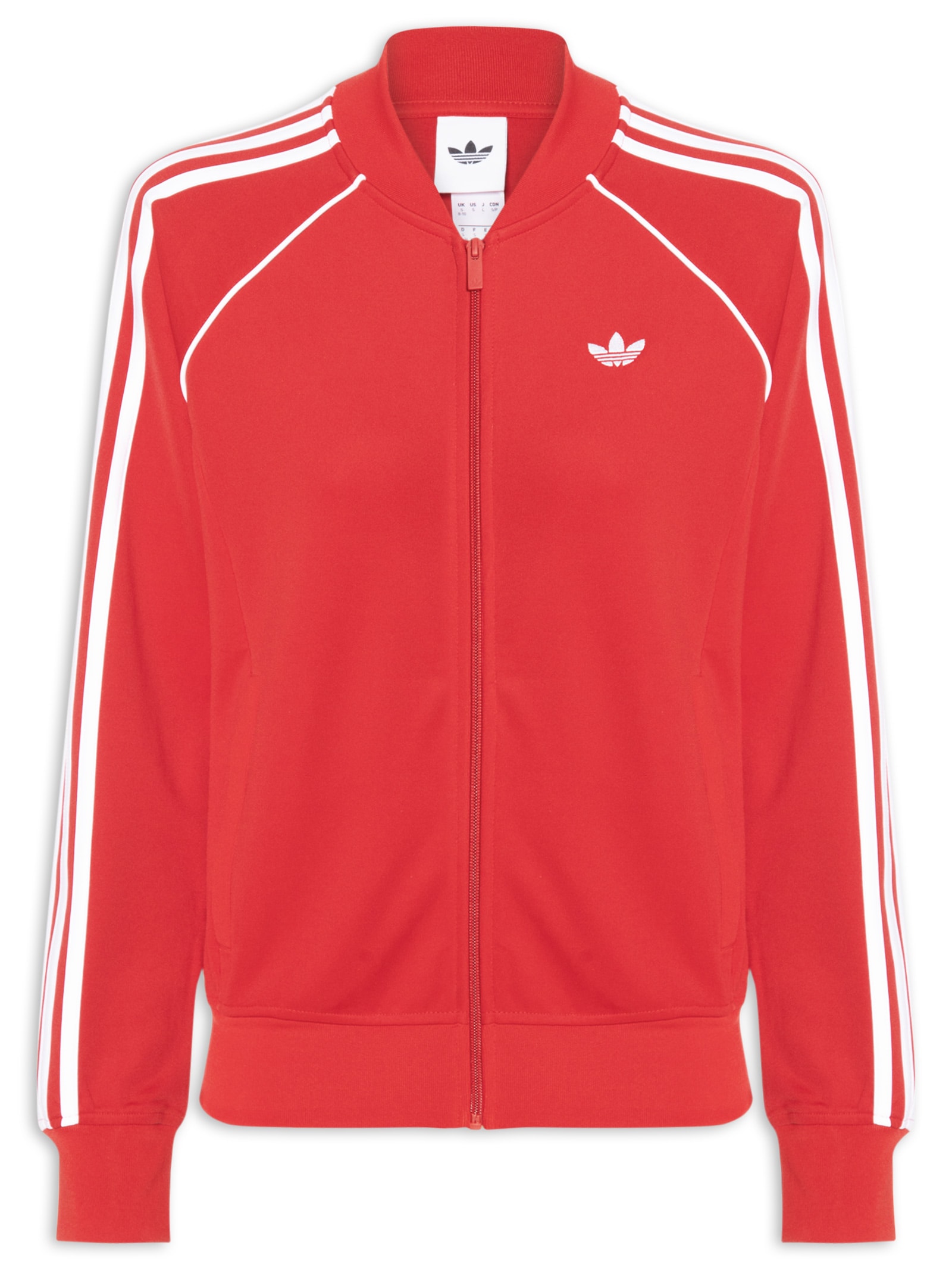 Jaqueta Feminina  Superstar Track Top Vermelho Adidas Originals