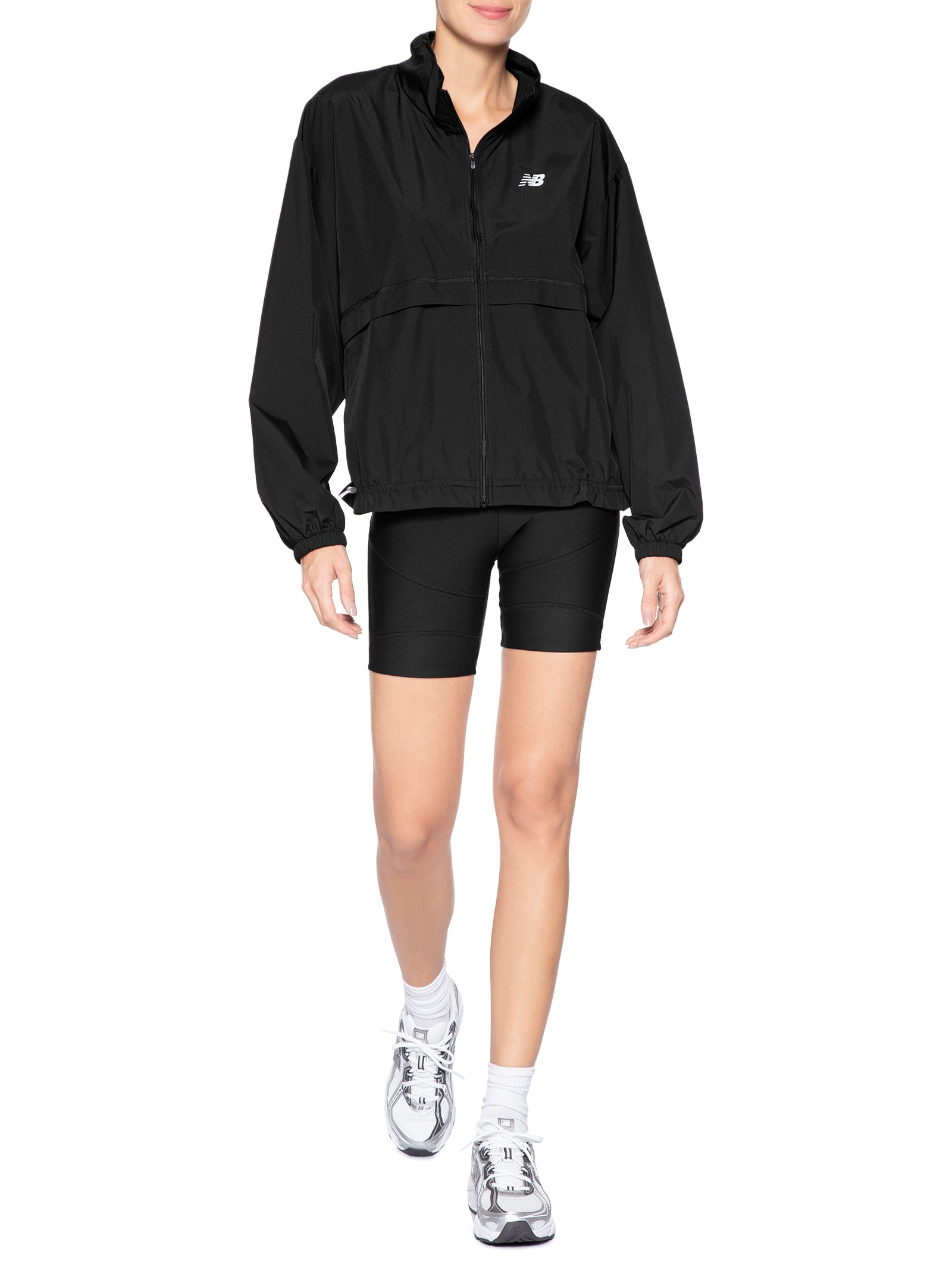 Jaqueta Feminina Trackside Woven Preto New Balance