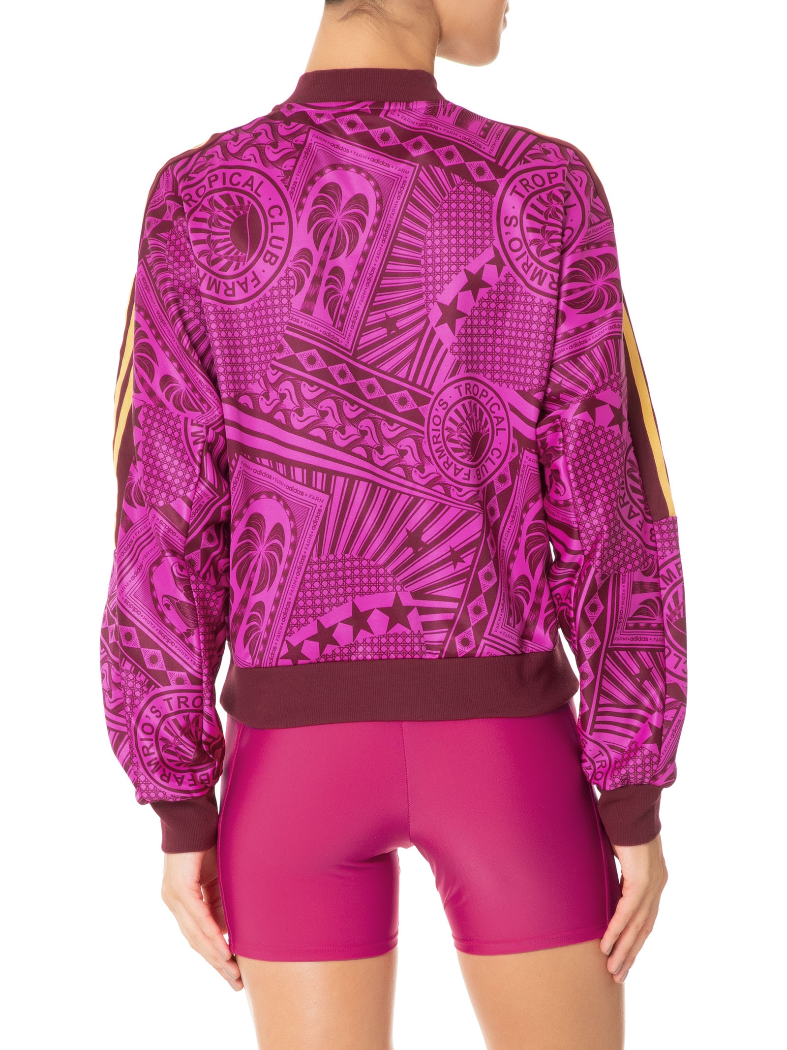 Adidas + Farm - Jaqueta Feminina Trio - Rosa