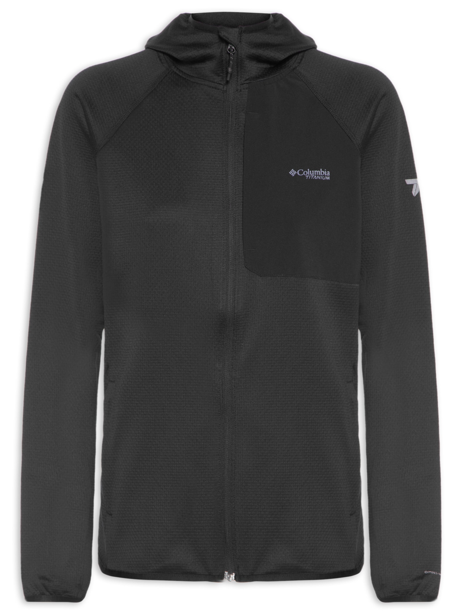 Jaqueta Feminina Triple Canyon™ Grid Fleece Hooded Fz Preto Columbia