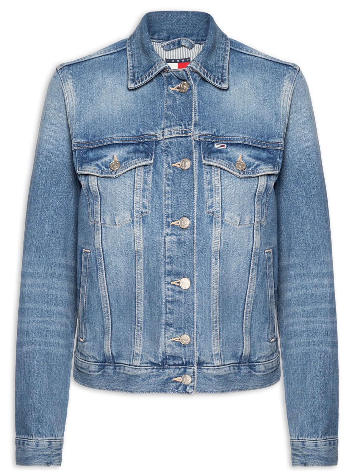 Vista 2 Jaqueta Feminina Trucker Rwb BI5135 AZUL AZUL