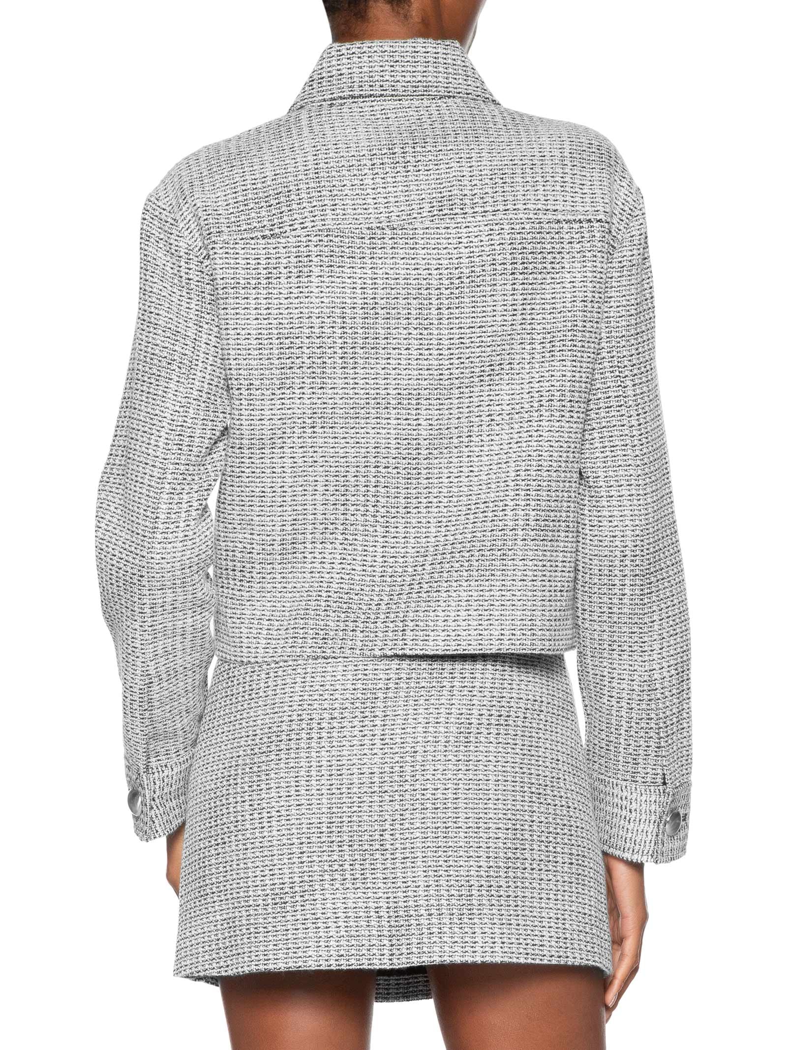 Jaqueta Feminina Tweed Preto Animale