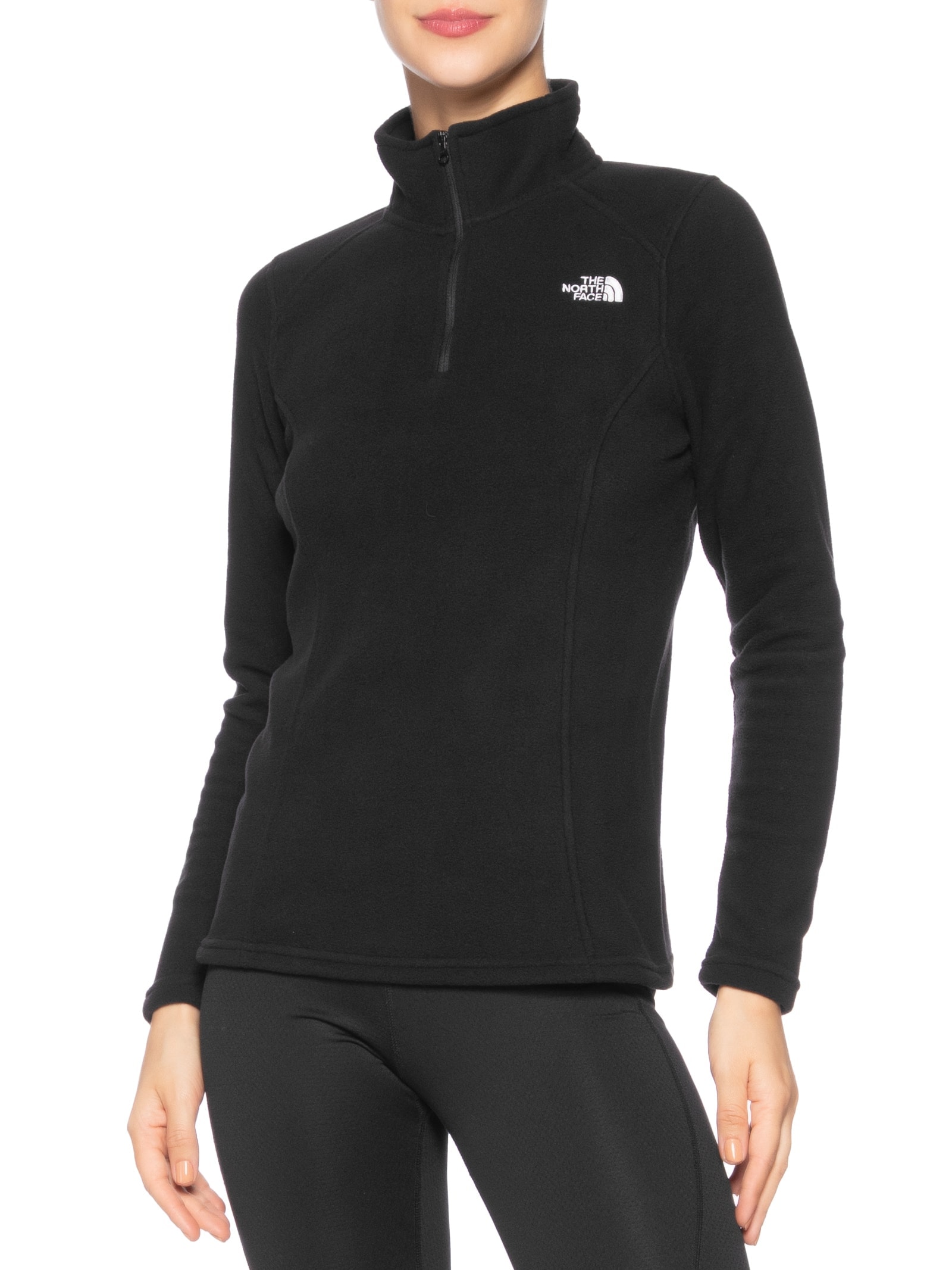 Jaqueta Feminina W Glacier 1/4 Zip Preto The North Face