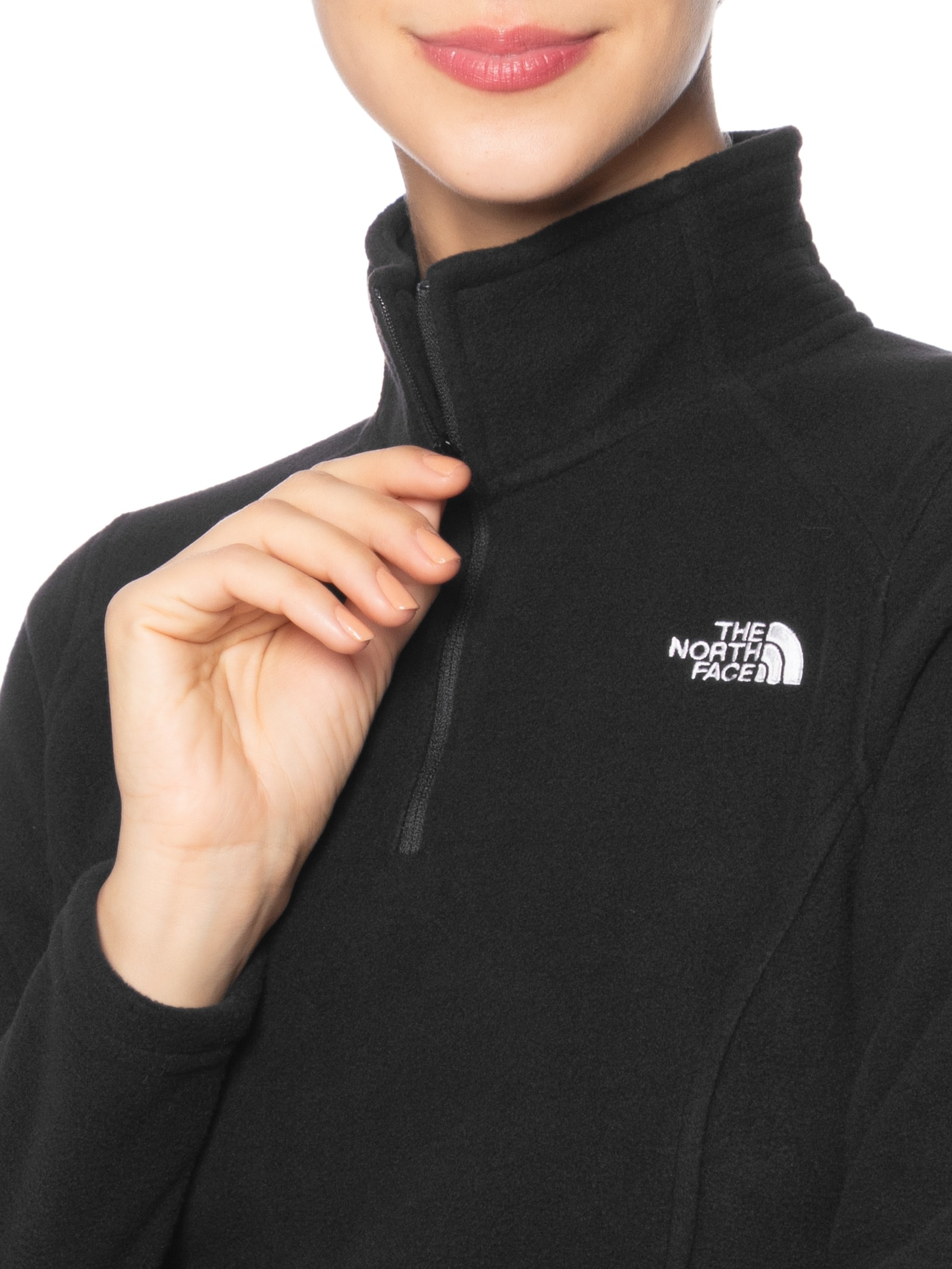 Jaqueta Feminina W Glacier 1/4 Zip Preto The North Face