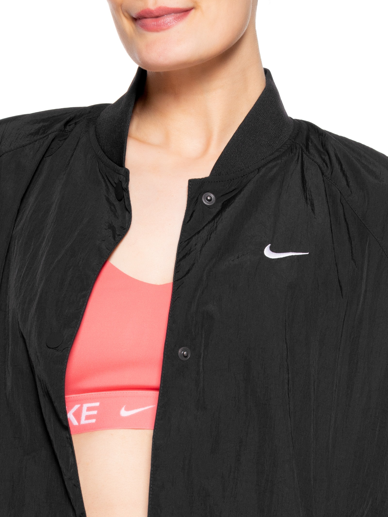 Jaqueta Feminina W NSW HBR Varsity Preto Nike