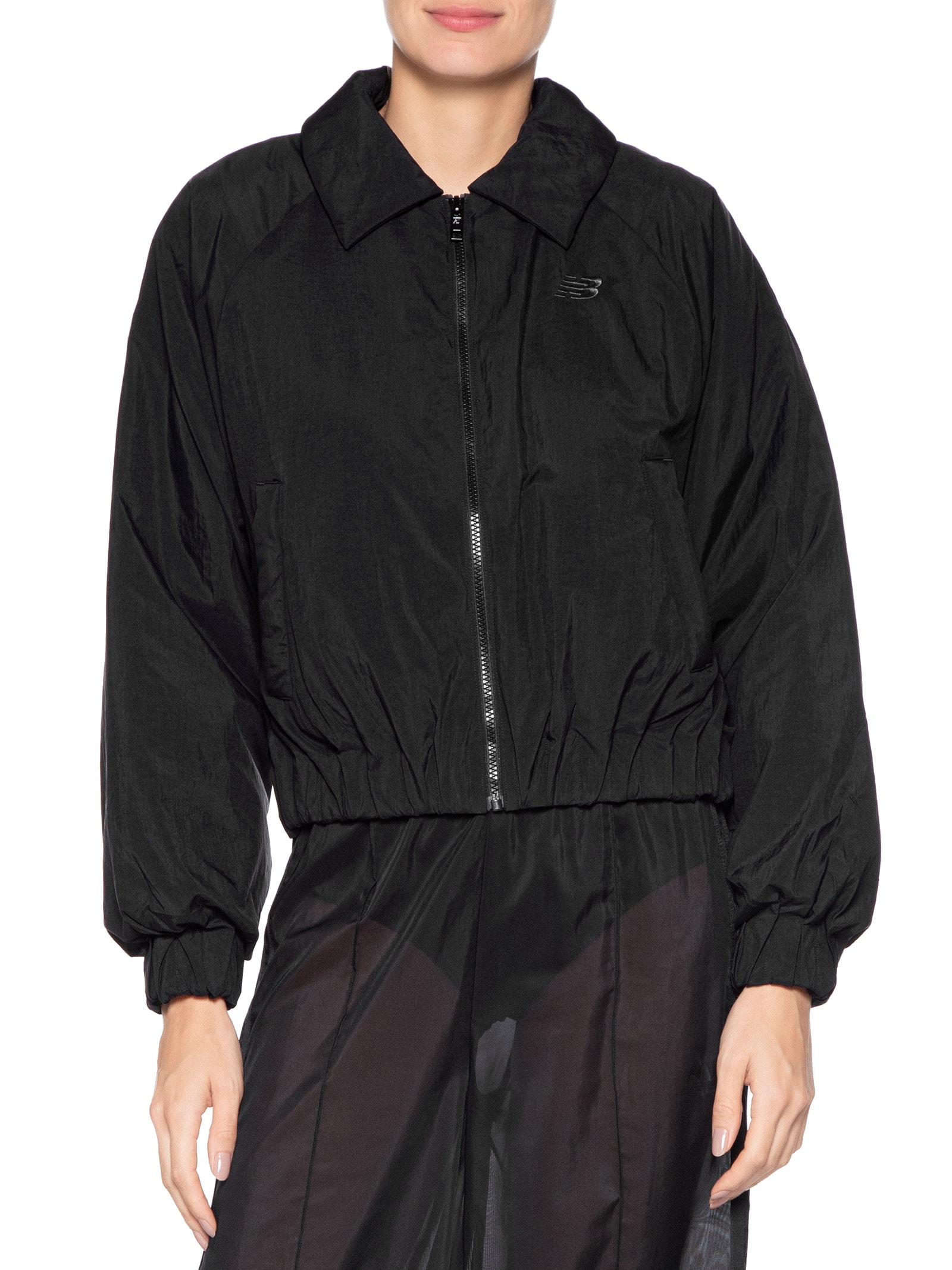 Jaqueta Feminina Woven Bomber Preto New Balance