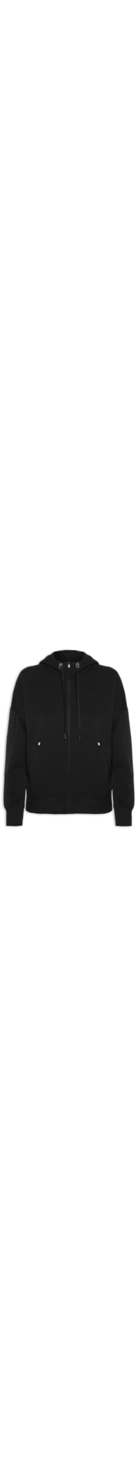 Jaqueta Feminina Zipped Hoodie - Preto