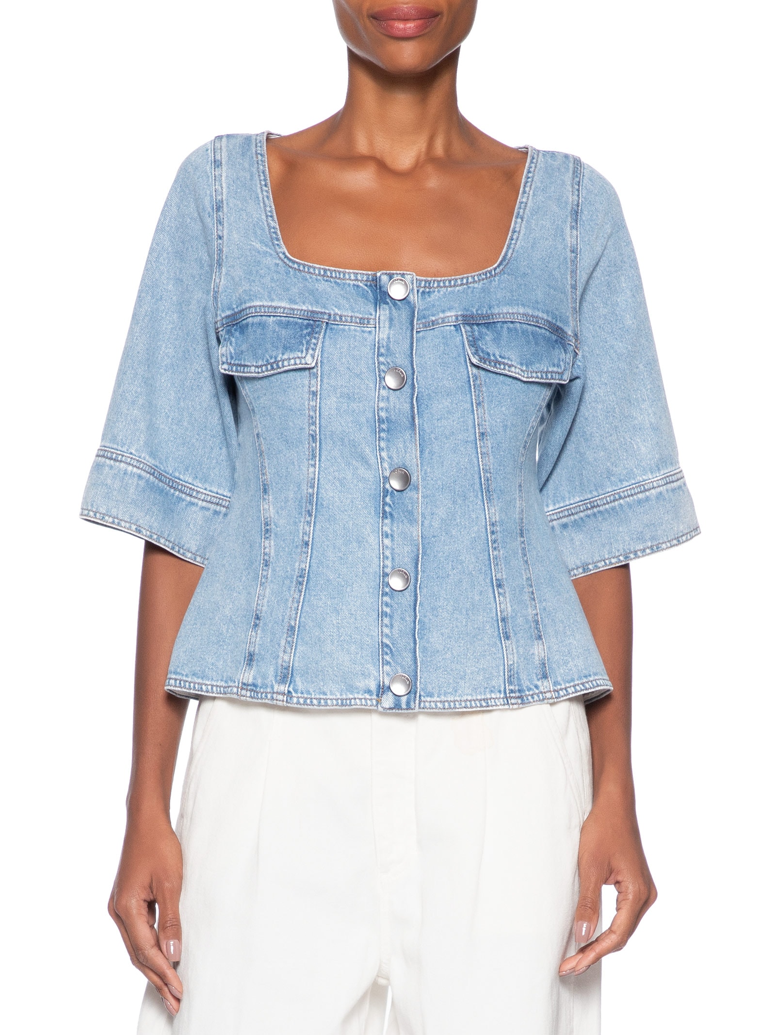 Jaqueta Jeans Feminina Azul Forum