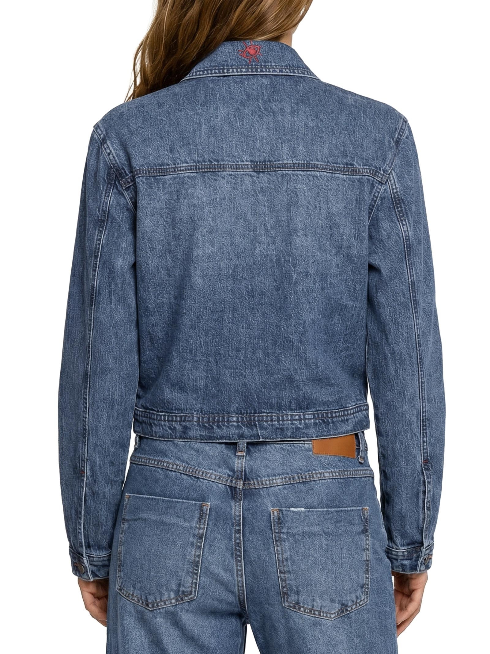 Jaqueta Jeans Feminina Basic Azul Cantão