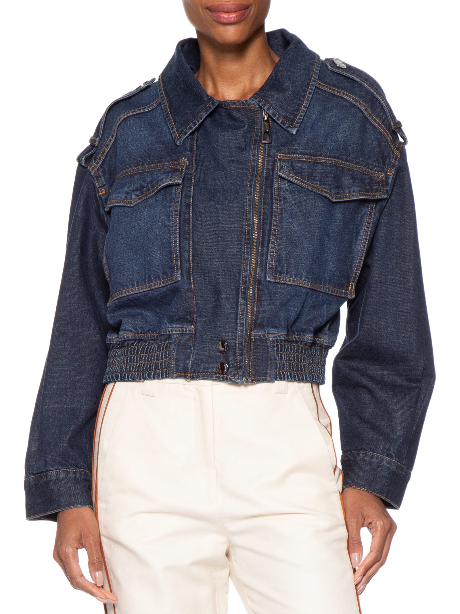 Jaqueta Jeans Feminina Perfecto Azul Animale