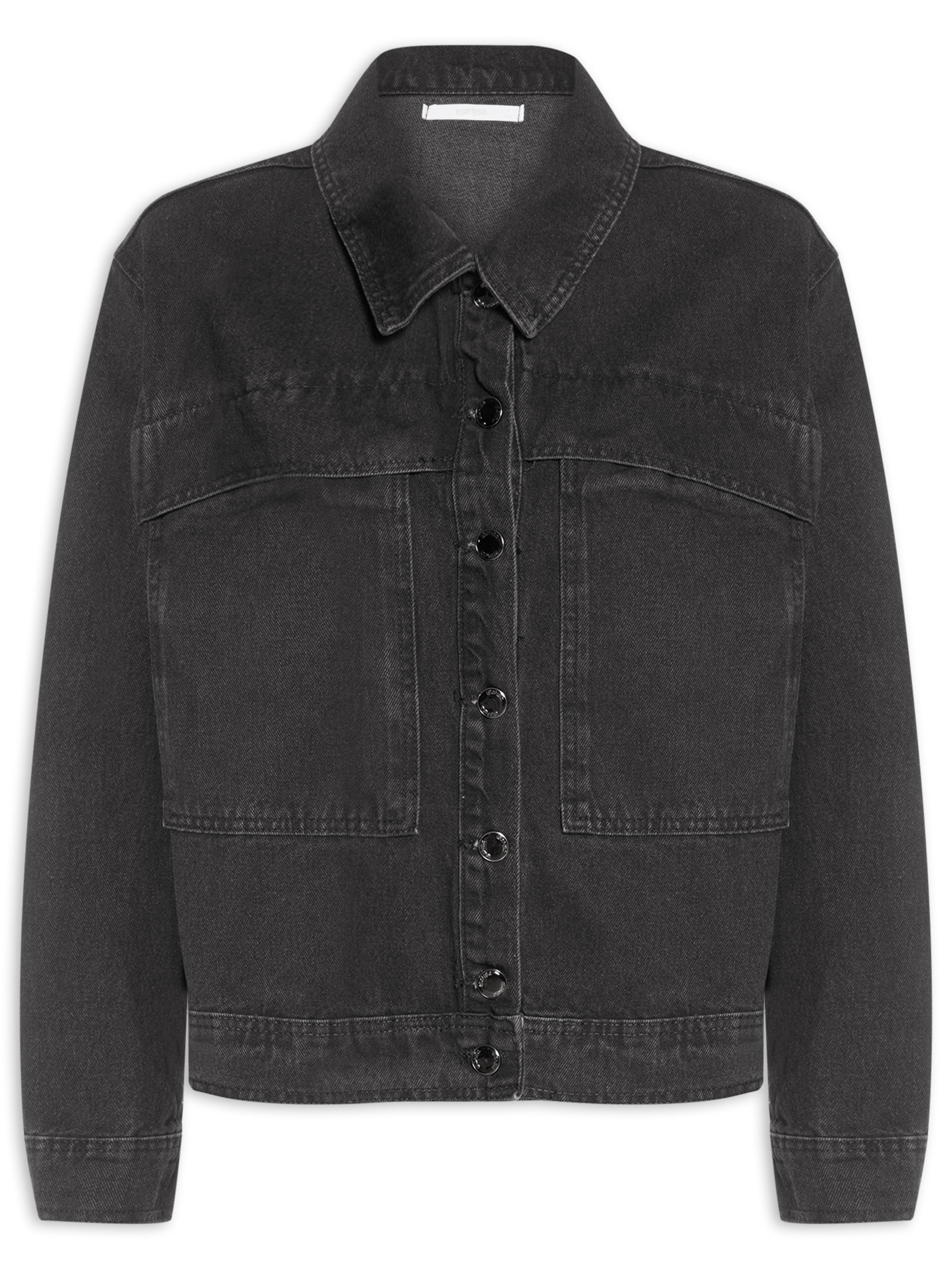 Jaqueta Jeans Feminina Preto Lez A Lez