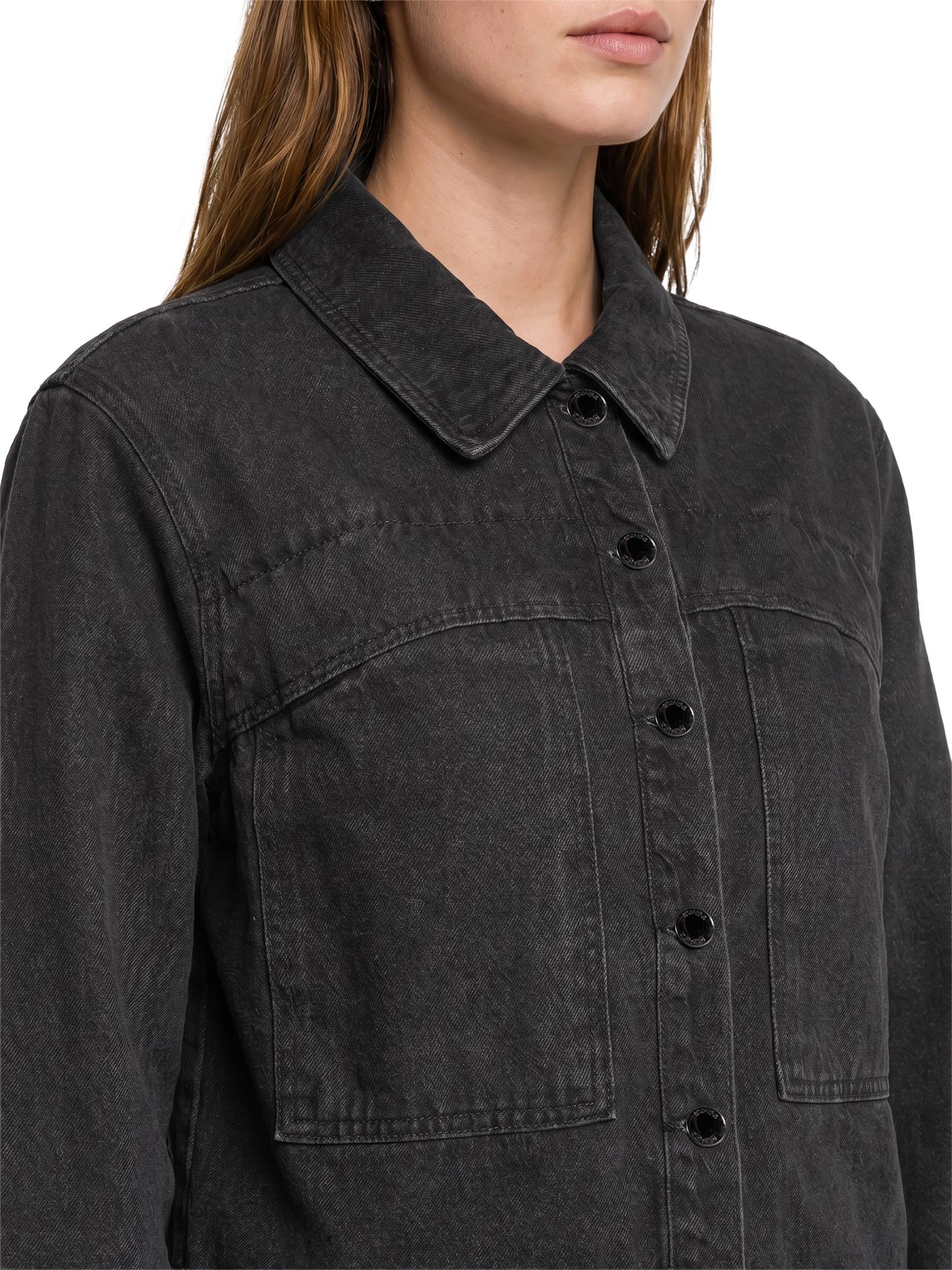 Jaqueta Jeans Feminina Preto Lez A Lez