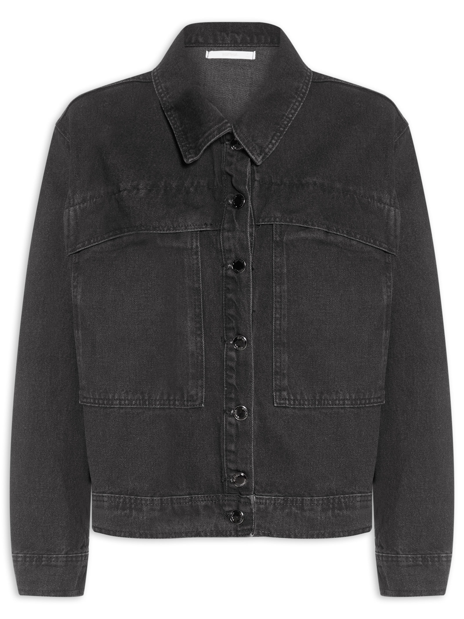 Jaqueta Jeans Feminina Preto Lez A Lez