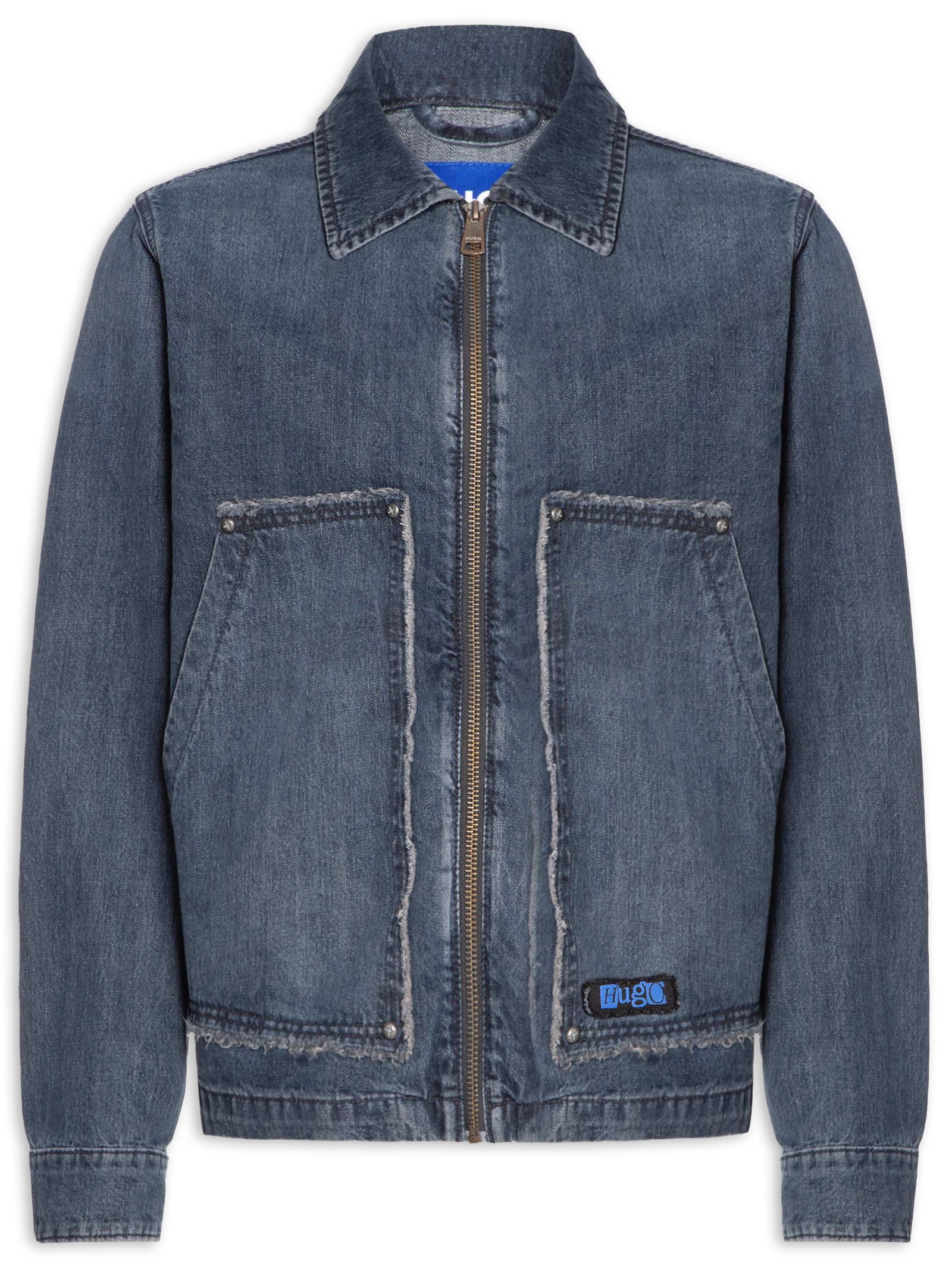 Jaqueta Jeans Masculina Chian Azul Hugo
