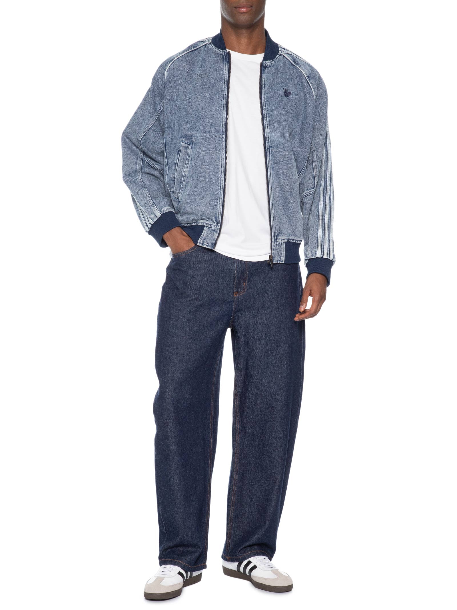 Jaqueta Jeans Masculina Classic Street Azul Adidas Originals