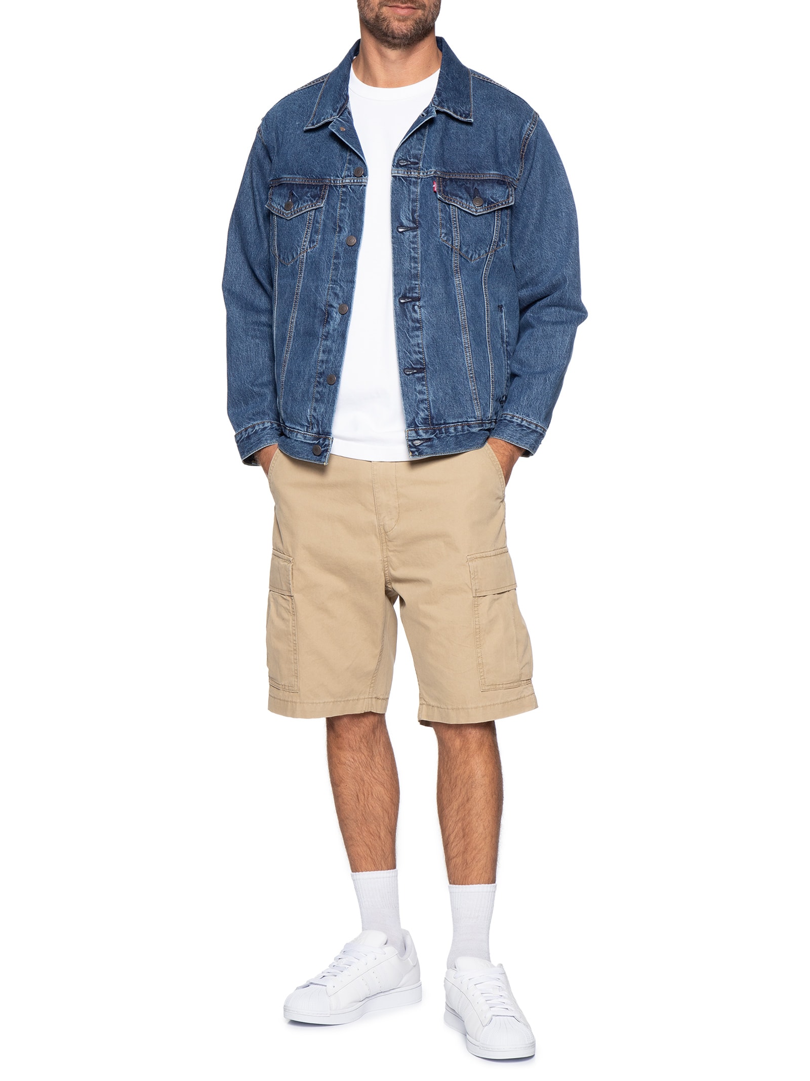 Jaqueta Jeans Masculina Relaxed Fit Trucker Azul Levi's